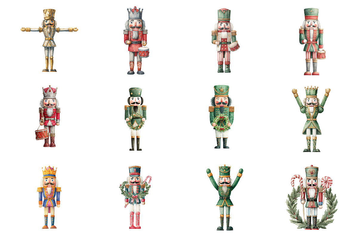 Christmas Nutcracker Clipart, an Illustration by Design Market (Photo 2 of 3)