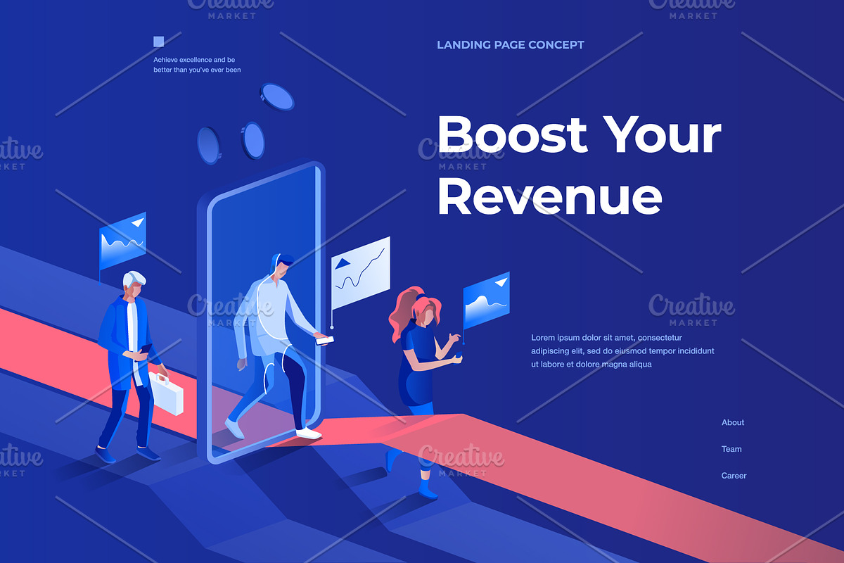 Isometric illustration kit - People, a Templates & Theme by Formfrom (Photo 21 of 34)