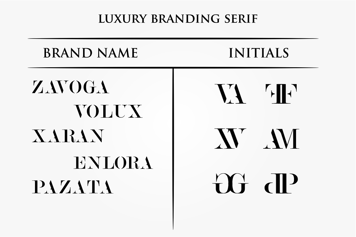 VOLUX - Luxury Branding, a Serif Font by Vroz Studio (Photo 8 of 9)