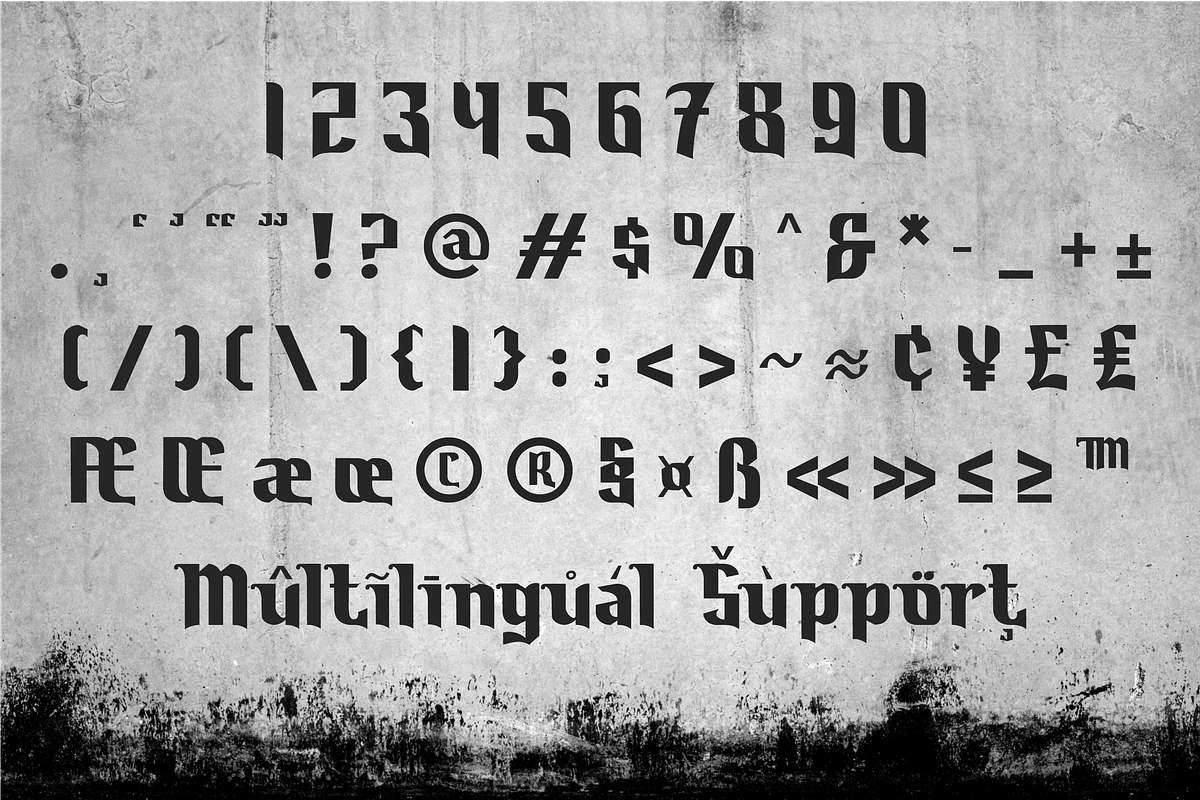Logtus a Blackletter font, a Font by Javatype Studio (Photo 7 of 8)