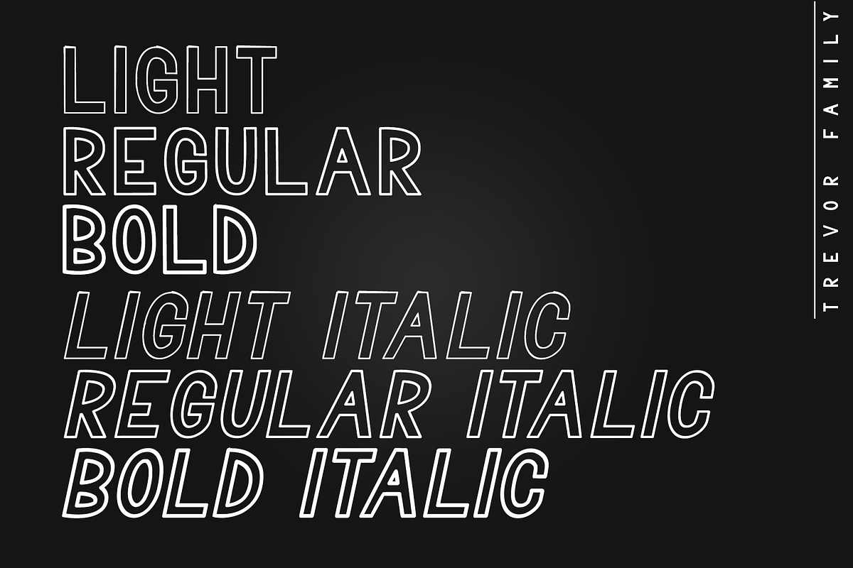 Trevor - Elegant Font Family preview 3