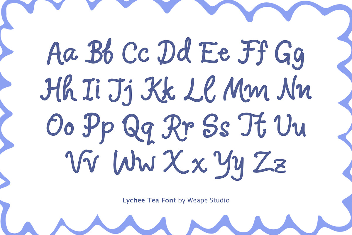 Lychee Tea - Handwritten Font, a Handwritten Font by Weape Studio (Photo 5 of 7)