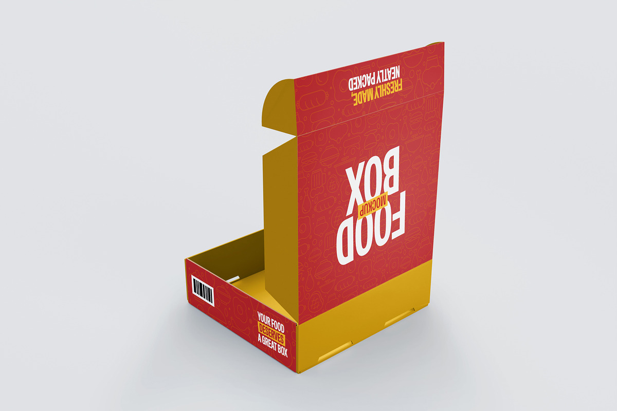 Food Box Mockup, a Packaging Mockup by SLAB! Design (Photo 9 of 9)