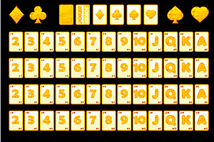 Set Playing Card For Poker In Cheese