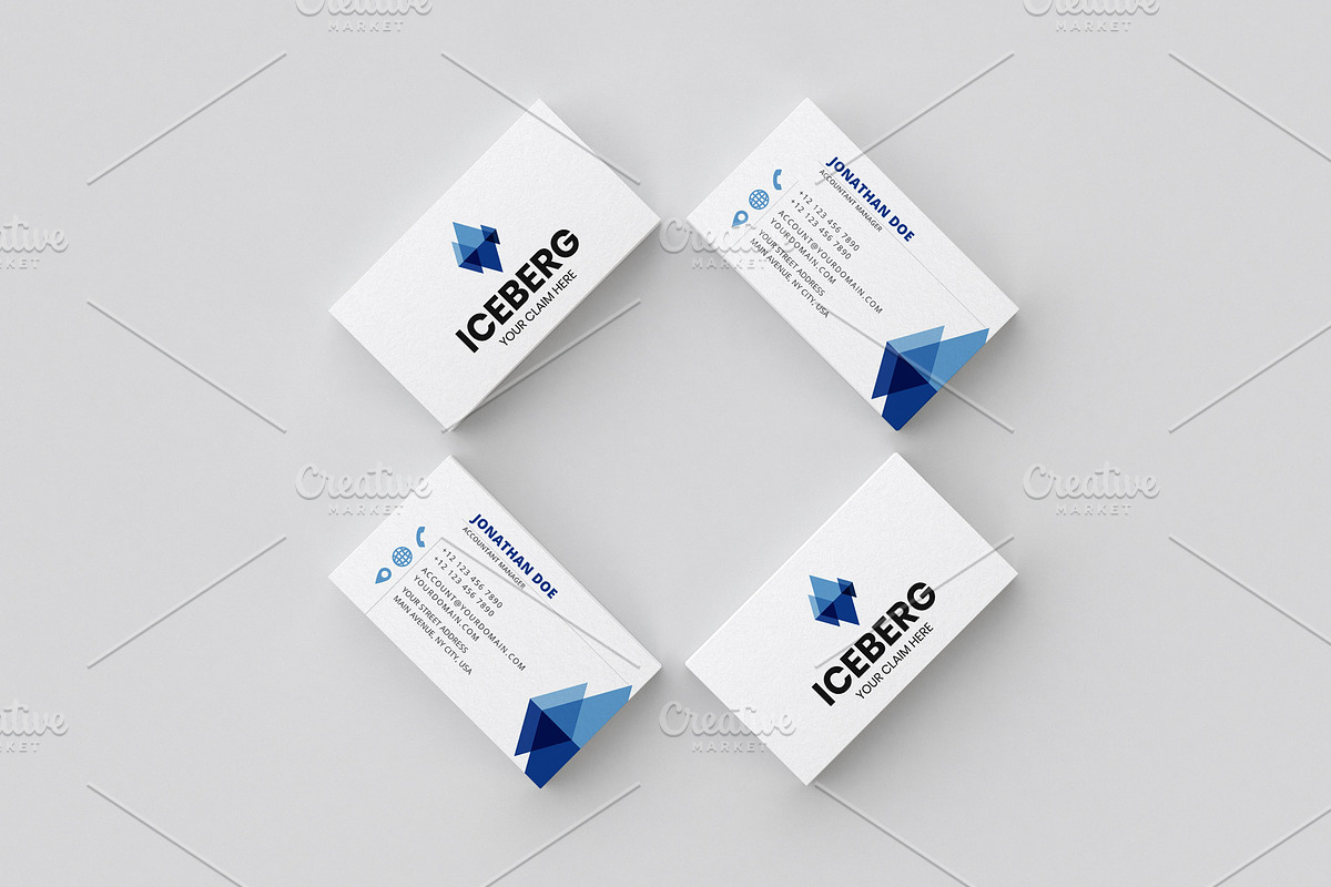 Iceberg logo, a Branding & Logo Template by Luis Quesada Design (Photo 4 of 5)