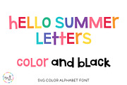 Hello Summer Color Font + SVG Bundle, a Sans Serif Font by Miss Tiina (Thumbnail 2 of 5)