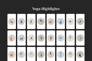 Minimal Yoga Instagra Template Canva