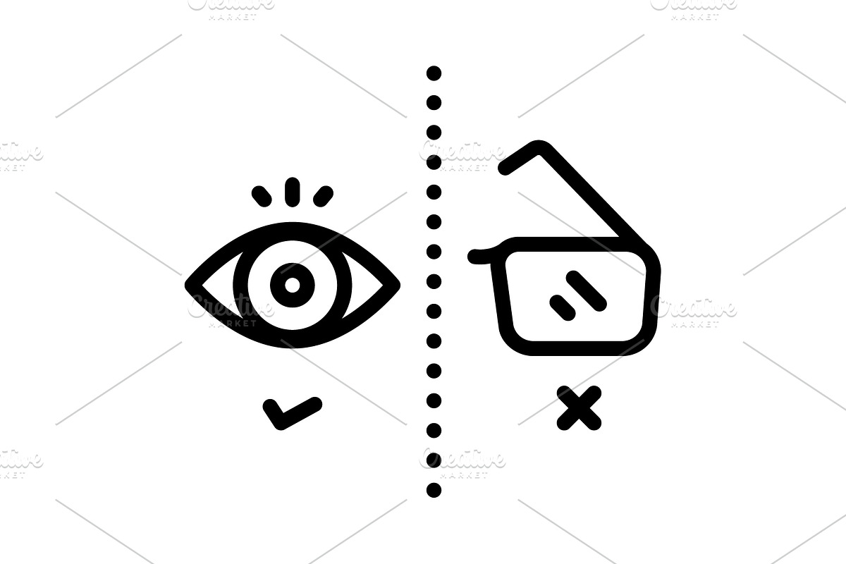 Without wrong black icon, an Outline Icon by Creative priyanka