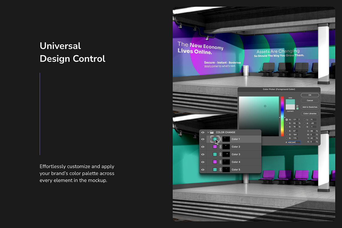 Subway Advertising Set Mockup, a Mockup by Arvalamockup (Photo 2 of 10)