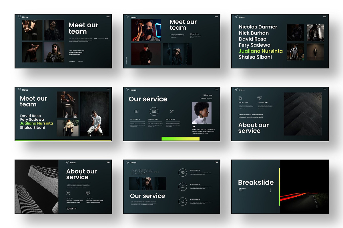 Mores – Business PowerPoint Template, a Presentation Template by Dens Creative Studio (Photo 3 of 6)
