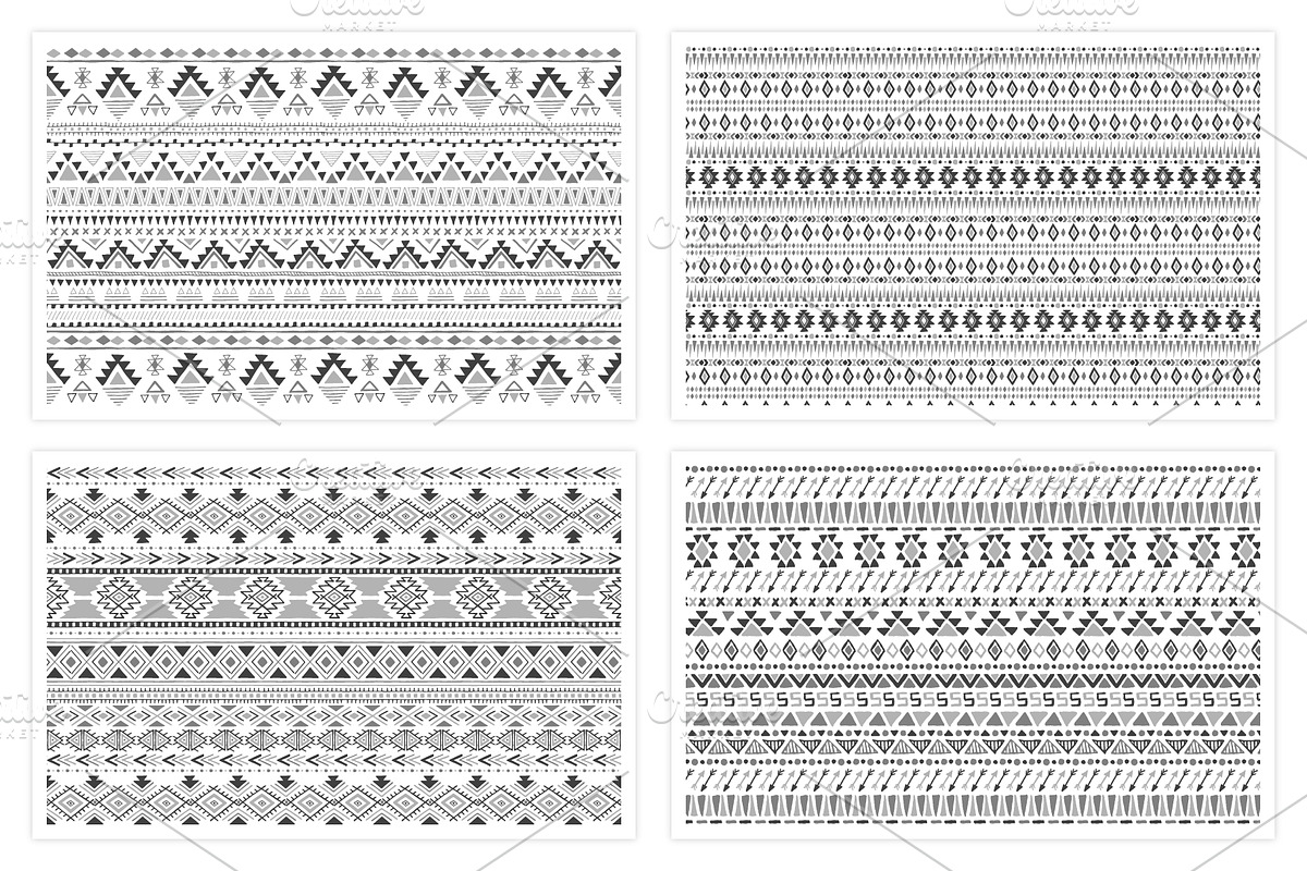 12 Tribal Seamless Patterns, a Pattern Graphic by Vodoleyka (Photo 3 of 5)
