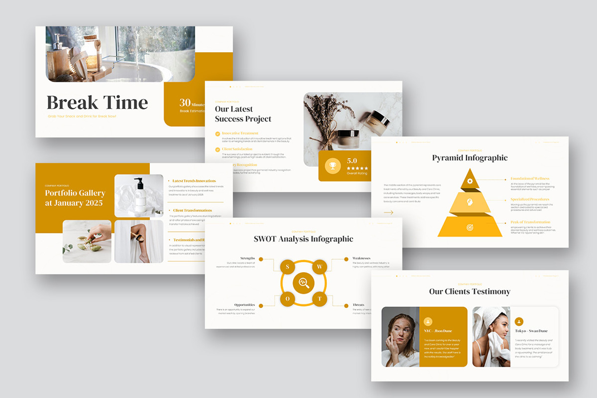 Bellina Beauty & Care Clinic PPT, a Presentation Template by kerismaker (Photo 6 of 10)