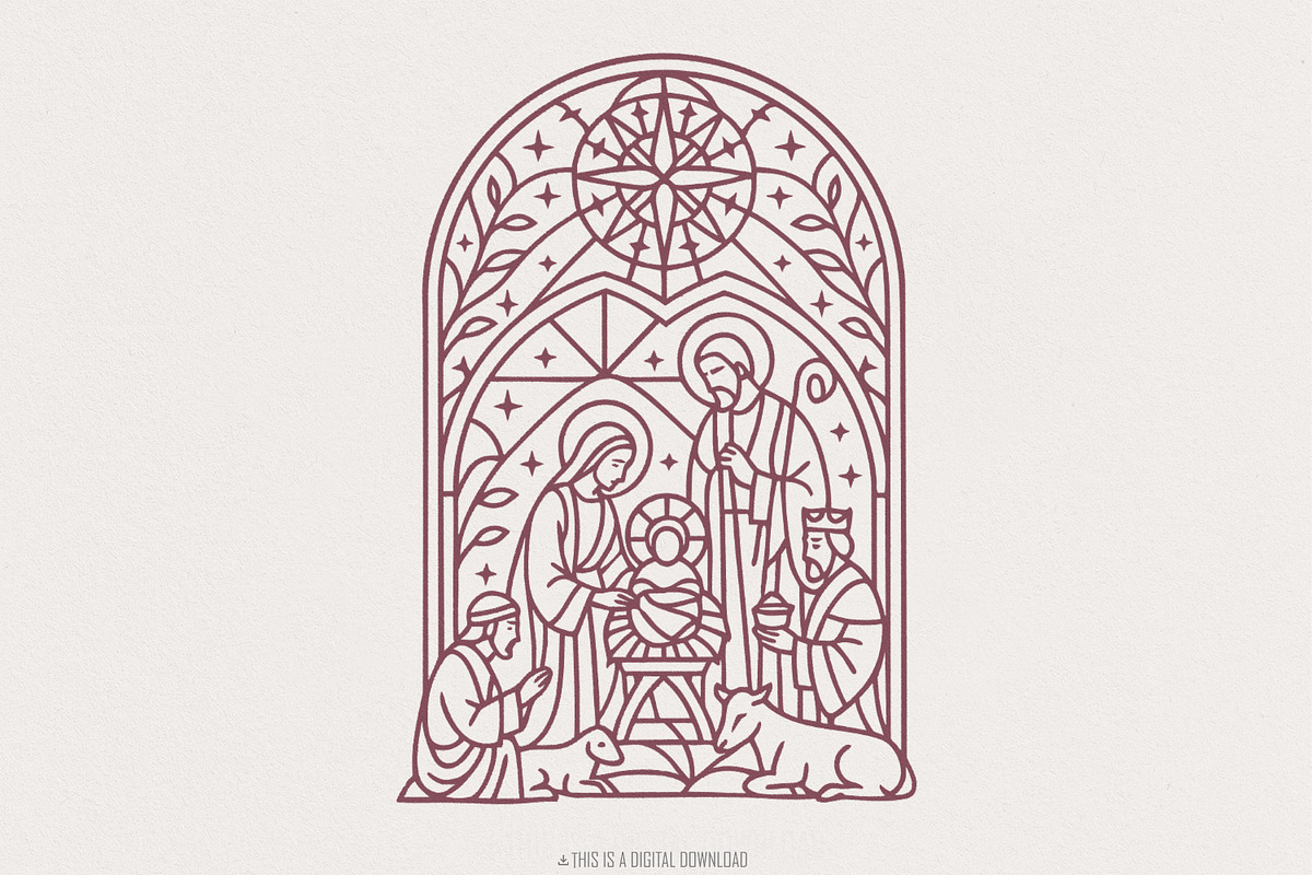 Nativity Scene Clipart PNG, Holy, an Illustration by SharpMarketplace (Photo 1 of 9)
