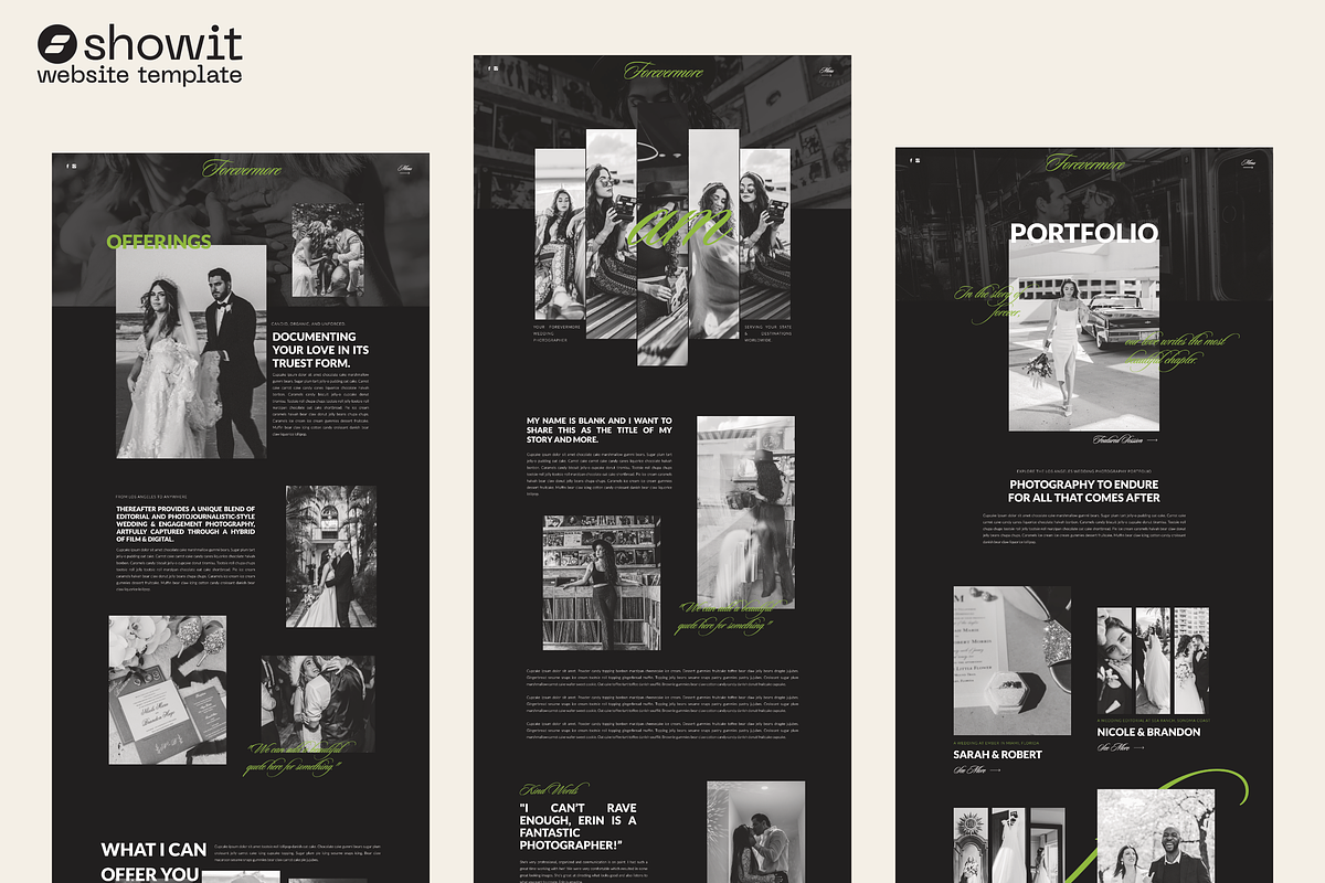 Forevermore Showit Website Template, a WordPress Template by Divinely Guided Studio (Photo 2 of 7)