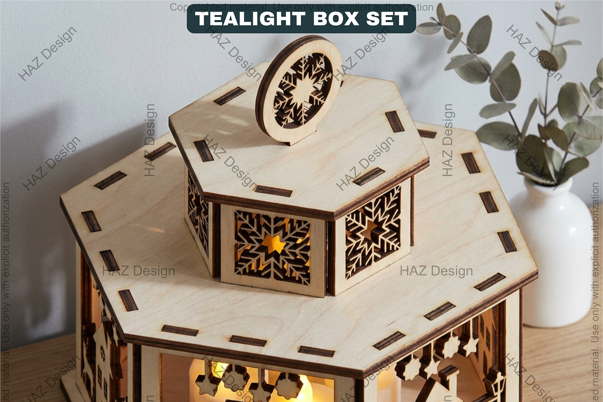 Christmas Candle Holder with Lid, a Graphic by AtacanDigital (Photo 16 of 16)