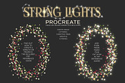 String Lights & Wreath Procreate Set, a Brush Add-On by Studio Kitsch (Thumbnail 13 of 13)