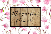 Magnolias Watercolor flowers, an Illustration by Anis Illustration (Thumbnail 2 of 7)