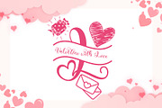Valentine Delion Monogram, a Handwritten Font by Yoga Letter (Thumbnail 2 of 6)