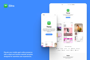 Elitra - Mobile App Framer Template