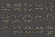 Hand drawn floral frames. Bundle., a Decorative Illustration by Designwork (Thumbnail 4 of 21)