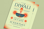 Green Modern Diwali Event Flyer, a Flyer Template by VectorVactory (Thumbnail 2 of 3)