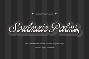 Soulmate Palms | Vintage Script, a Script Font by Jolicia Type (Thumbnail 1 of 12)