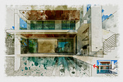 Architecture Sketch Photoshop Action, an Action Add-On by MRI STUDIO (Thumbnail 16 of 17)