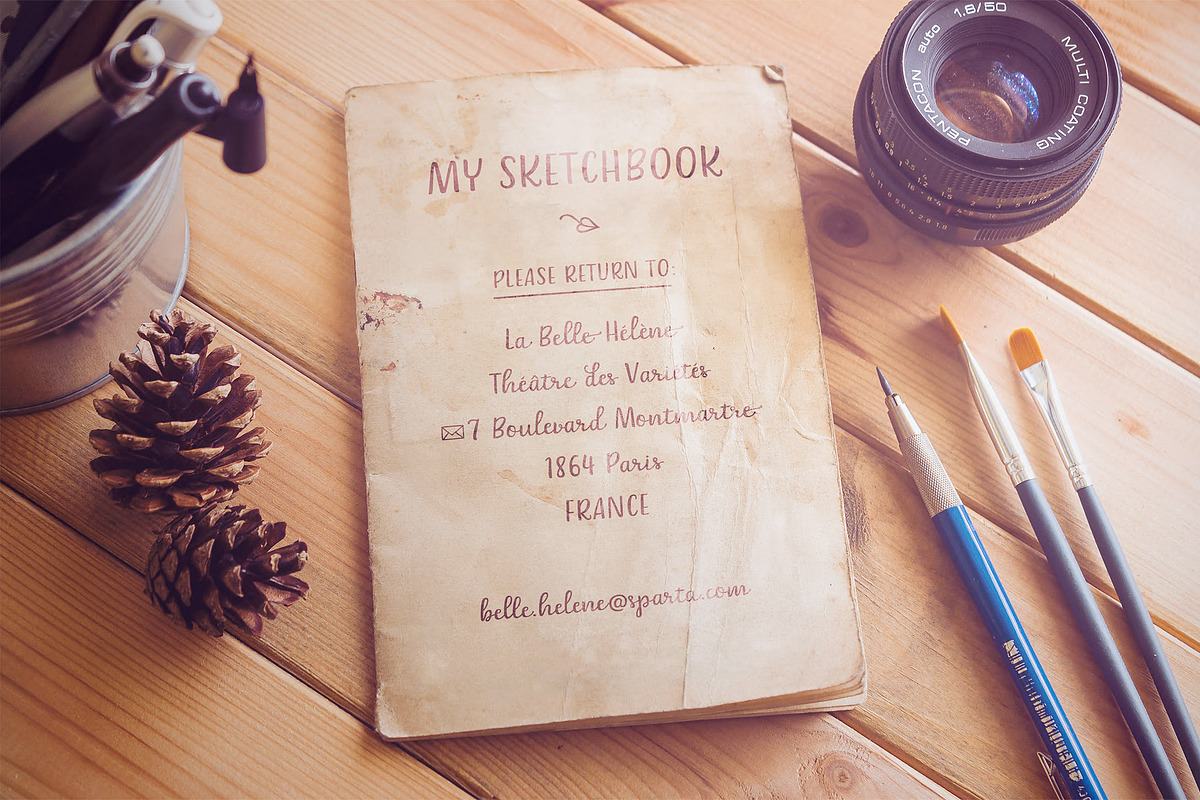 Belle Helene a Script & Symbols Font preview 4