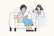 Connected Safe Seniors Illustration, an Object Graphic by Jump Studio (Thumbnail 3 of 12)