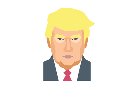 Donald Trump vector portrait
