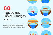 Flat Bridge Icons, a Duotone Icon by Brickclay (Thumbnail 2 of 8)