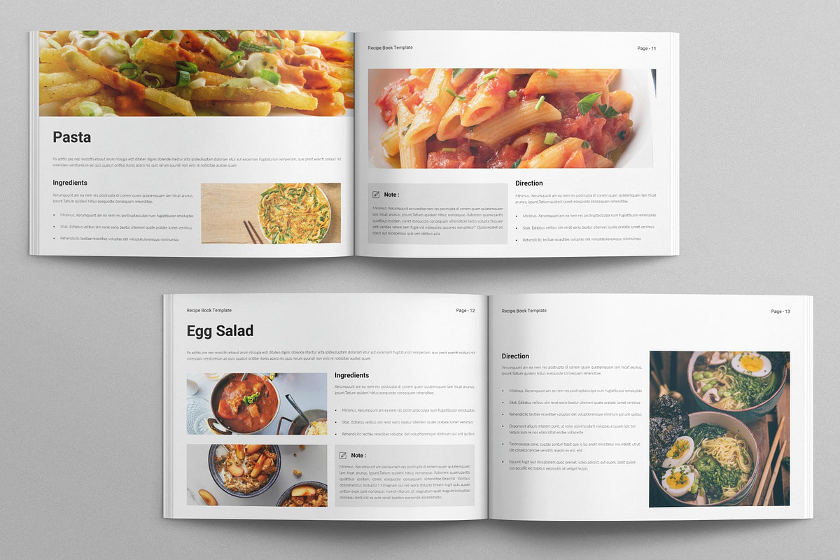 Digital Recipe Book Template, a Brochure Template by E-Type (Photo 5 of 7)