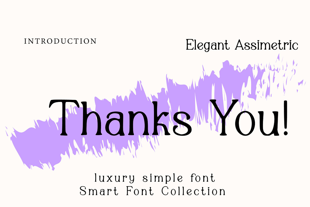 Elegant assimetric, a Serif Font by Wow Magic (Photo 3 of 3)