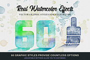 WaterPress Vector Watercolor Effects, an Action Add-On by BackYard Graphics Co. (Thumbnail 2 of 11)