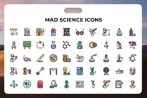 Mad Science Icons, a Duotone Icon by Wencory