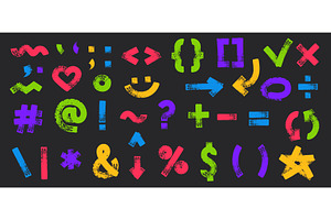 Hand drawn punctuation signs, an Object Illustration by winwin.art