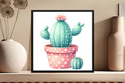Pink & Mint Summer Clipart, an Illustration by DreamCafeArt (Thumbnail 6 of 8)