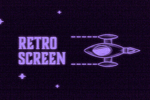 Neon Retro Screen Mockup, a Layer Style Add-On by studiogstock