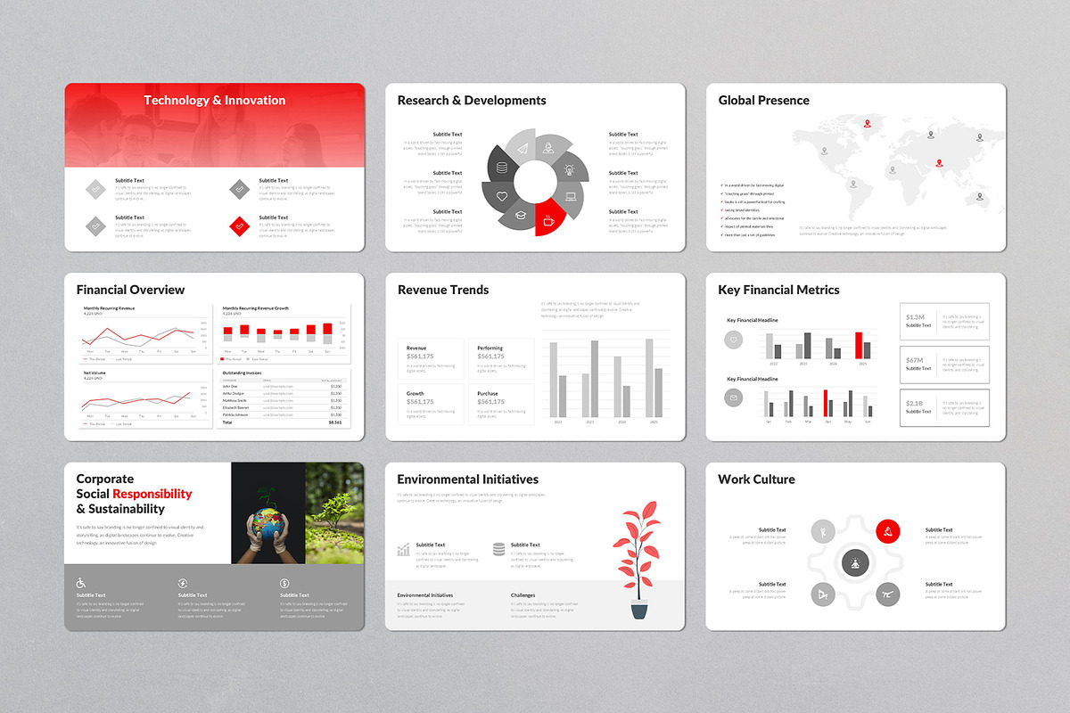 Company Profile Presentation Bundle, a Presentation Template by Design Vault (Photo 6 of 9)