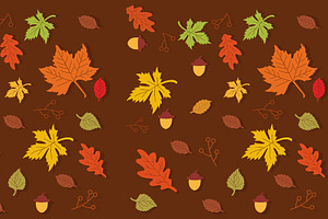 Brown Color Autumn Background