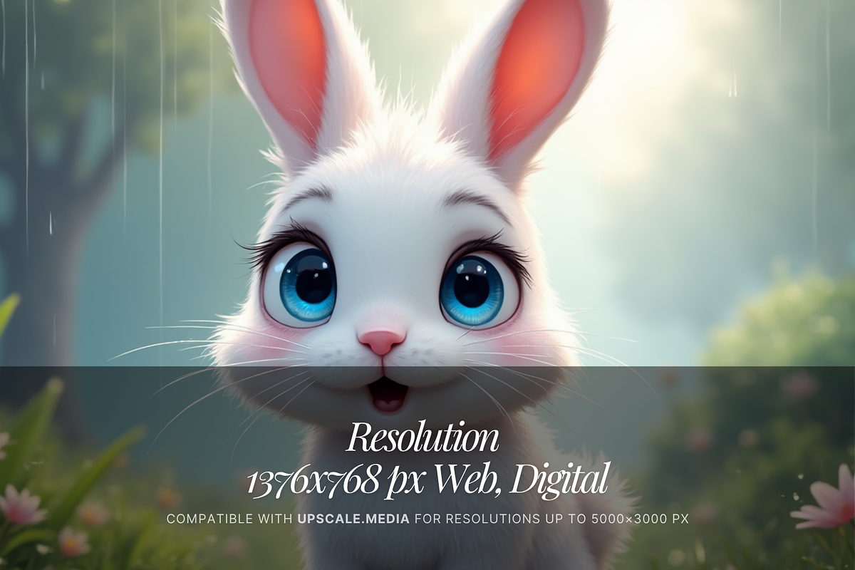 PLUVI – Cute White Bunny Clipart p25, an Illustration by vikes.art (Photo 6 of 6)