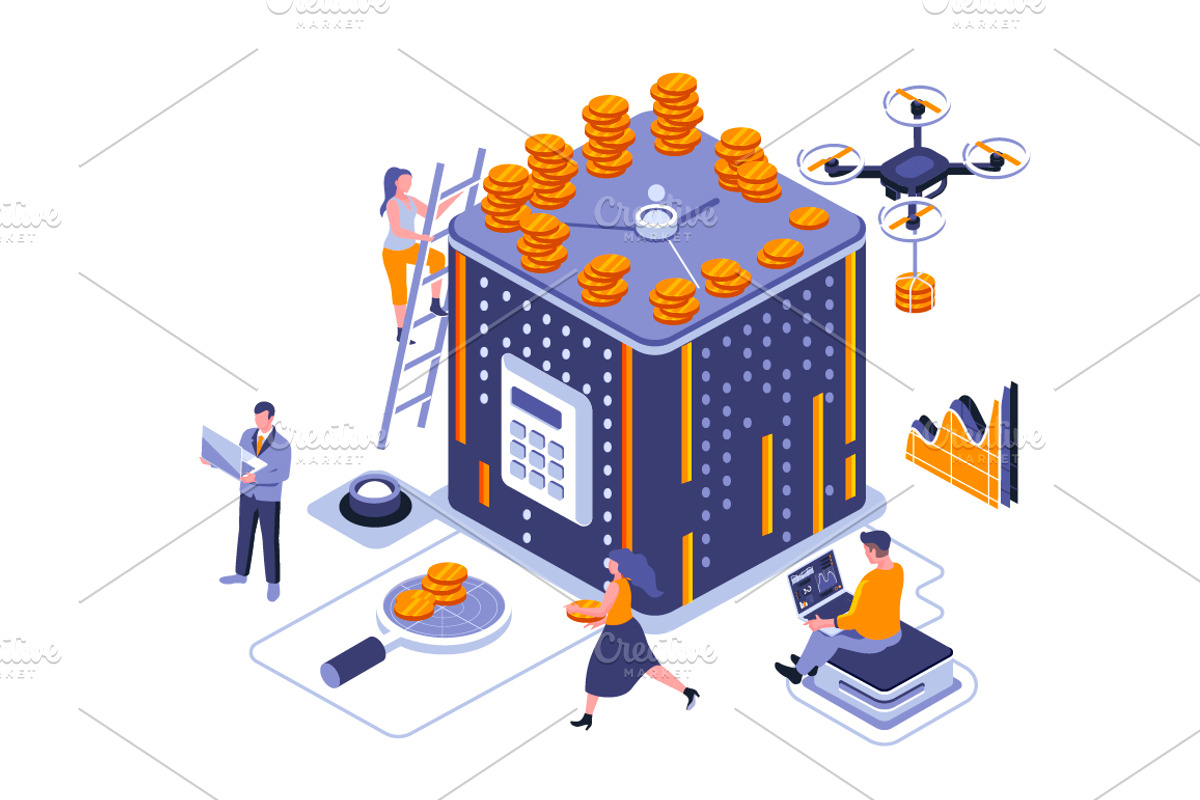 Isometric 3D Illustrations, a Finance Illustration by alexdndz (Photo 21 of 26)