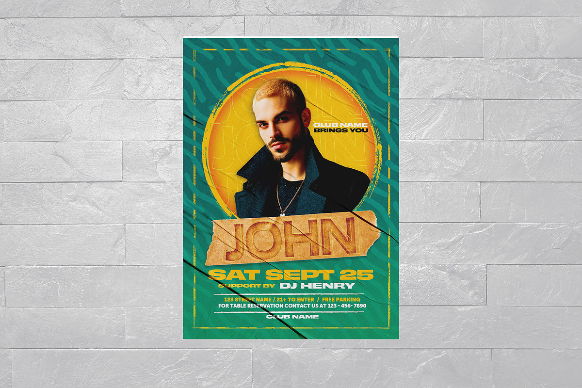 DJ Flyer Template, a Flyer Template by BrandPacks (Photo 3 of 5)