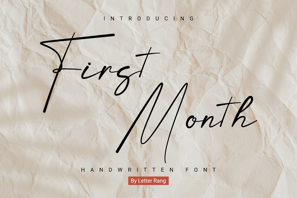 First Month | handwritten font, a Script Font by Lightsense (Photo 1 of 10)