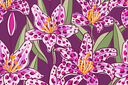 Leopard lily seamless patterns, a Pattern Graphic by Uminoki (Thumbnail 2 of 5)