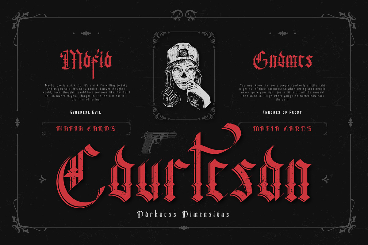 Ghober Display Blackletter, a Blackletter Font by infernostudio3 (Photo 2 of 13)