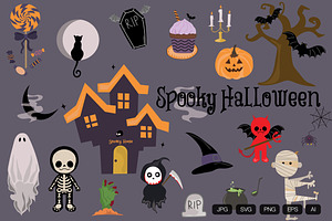 19 Spooky Halloween Hand Drawn