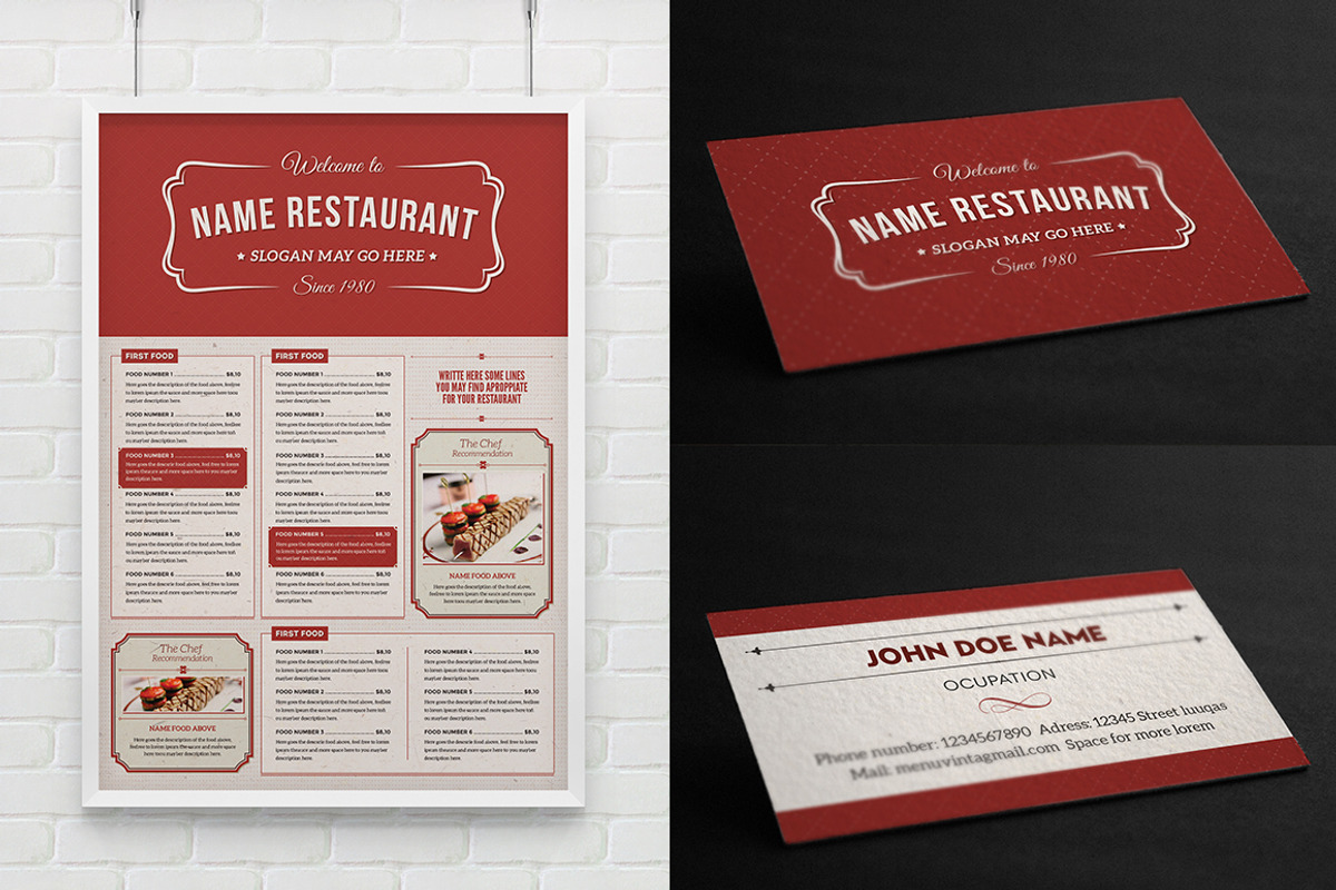 Classy Food Menu 2, a Brochure Template by Luuqas Design (Photo 3 of 6)