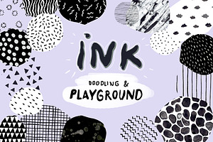 Ink-Graphic/Doodle Seamless Patterns