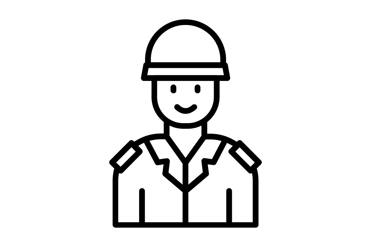 Soldier Line Icon, an Icon by Pexelpy (Photo 1 of 2)